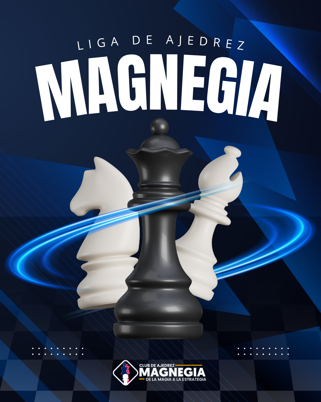 blue and white dynamic champions soccer league instagram post