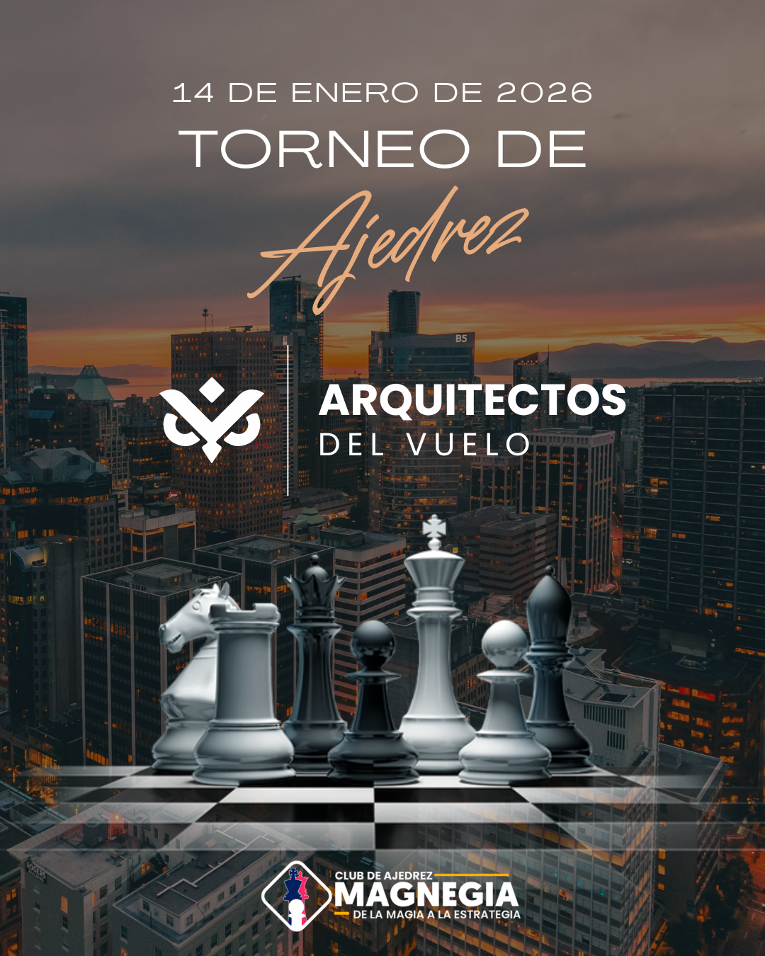 post de instagram día mundial del ajedrez fotográfico moderno negro